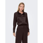 Chemise col chemise manches longues coupe plus longue noir marron Chemise col chemise manches longues coupe plus longue noir marron