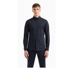 Chemise en coton regular fit marine