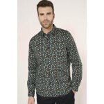 Chemise feal noir dirk en coton