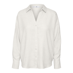 Chemise fermeture par bouton poignets boutonnés col chemise épaules tombantes manches longues blanc nell ... Chemise fermeture par bouton poignets boutonnés col chemise épaules tombantes manches longues blanc nell ...