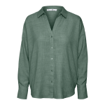 Chemise fermeture par bouton poignets boutonnés col chemise épaules tombantes manches longues vert ruth ... Chemise fermeture par bouton poignets boutonnés col chemise épaules tombantes manches longues vert ruth ...