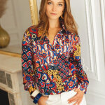 Chemise fluide estelle bleu