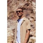 Chemise fumi beige ward en coton