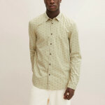 Chemise homme en coton vert olive