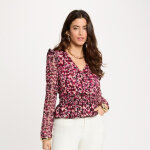 Chemise imprim�e multicolore