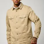 Chemise en jeans en coton tizio xbeige