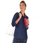 Chemise en jean  pressions manches longues femme bleu fonc