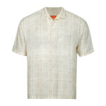 Chemise manches courtes en coton tonga offwhi blanc