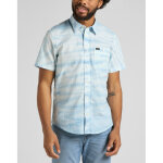 Chemise  manches courtes homme ss leesure - tie and dye bleu en coton