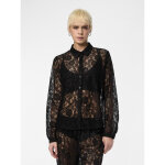 Chemise manches longues en dentelle colline noir clio Chemise manches longues en dentelle colline noir clio