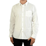 Chemise manches longues homme blanc en coton Chemise manches longues homme blanc en coton