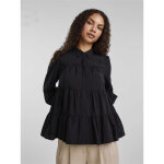 Chemise manches longues noir en viscose bella Chemise manches longues noir en viscose bella