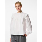 Chemise en popeline manches longues en coton vela blanc lucy