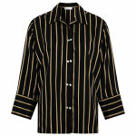 Chemise pyjama noire f�milet en viscose