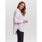 Chemise regular fit col chemise manches longues oversize blanc