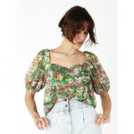 Chemisier imprim� avec boutons