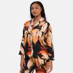 Chemisier pyjama homewear - noir en viscose Chemisier pyjama homewear - noir en viscose
