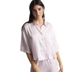 Chlo - haut de pyjama manches trois quart rose