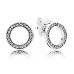 Boucles d'oreille pandora 290585cz - boucles d'oreille pandora pour toujours