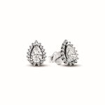 Clous d?oreilles halo poire scintillant - pandora timeless Clous d?oreilles halo poire scintillant - pandora timeless