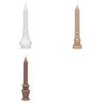 Coffret 3 bougies little cottage blanc et rose Coffret 3 bougies little cottage blanc et rose