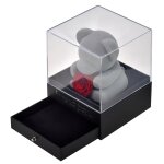 Coffret  bijoux ourson et rose ternelle rouge - so charm
