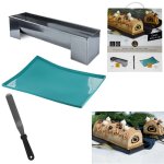Coffret bûche moule plaque génoise spatule m6 Coffret bûche moule plaque génoise spatule m6