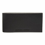 Coffret cadeau portefeuille & porte - cle noir en cuir