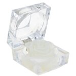 Boite  bijoux so charm - rose eternelle blanche