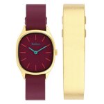 Coffret - montre colorama prune