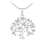Collier arbre de vie par so charm ; orn�e de cristaux swarovski ; bs2037 - argent - collier