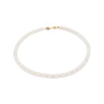 Collier blima en pierres jade blanche
