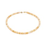 Collier blima en pierres jade jaune