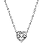 Collier coeur sur�lev� pandora timeless