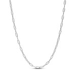Collier chane  maillons allongs argent