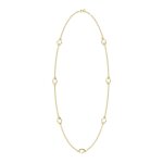 Collier femme guess bijoux bamboo jubn05166jwyg acier dor
