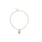 Collier femme jubn03099jwyg - heart cage