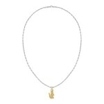 Collier femme lacoste arthor - 2040551 acier dor�