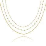 Collier femme pixies bijoux - pnm0008 - 1gre acier vert