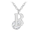 Collier femme so charm - b1498 - b - collier initiale argent
