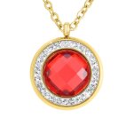 Collier femme so charm - b2126 - rouge - collier mode dor�