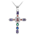 Collier femme so charm - b2684 - collier croix argent