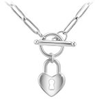 Collier femme so charm - b3230 - argent - collier coeur argent�