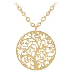 Collier femme so charm - b4265 - dore - collier arbre de vie