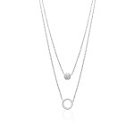 Collier fantaisie double rond oxyde femme argent maison de la bijouterie vwzuy345 Collier fantaisie double rond oxyde femme argent maison de la bijouterie vwzuy345