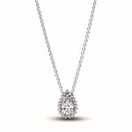 Collier halo poire scintillant - pandora timeless