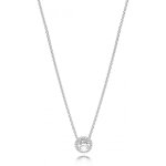 Collier halo scintillant rond pandora timeless