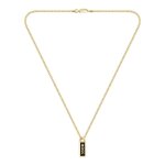 Collier homme boss bijoux kassy emblem - 1580678 acier dor�