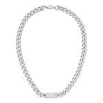 Collier homme lacoste backhand - 2040433 acier argent