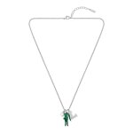 Collier homme lacoste umpire - 2040453 acier argent, vert